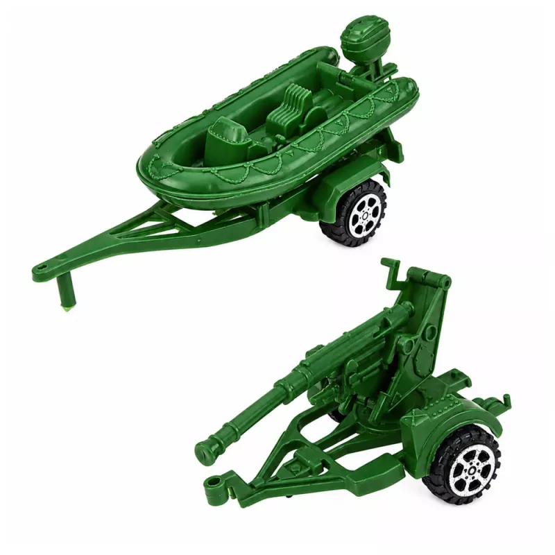 LEAN TOYS Zestaw wojskowy żołnierze transporter opancerzony 14 szt.