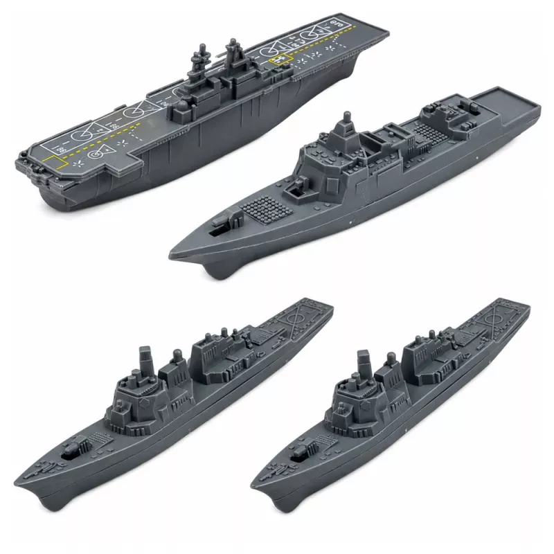 LEAN TOYS Zestaw wojskowy Żołnierze Pojazdy Statki Myśliwce Baza 54 szt.
