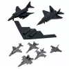 LEAN TOYS Zestaw wojskowy Żołnierze Pojazdy Statki Myśliwce Baza 54 szt.