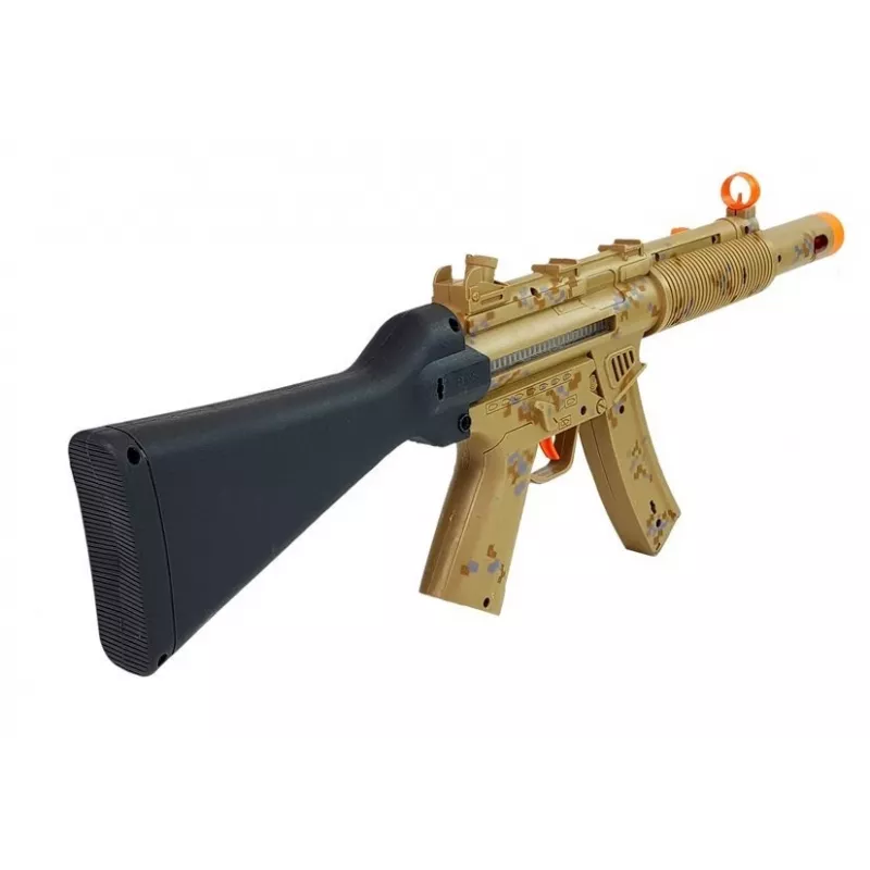 LEAN TOYS Zestaw Broni Wojskowej Karabin Pistolet Słuchawki Gwizdek Światła