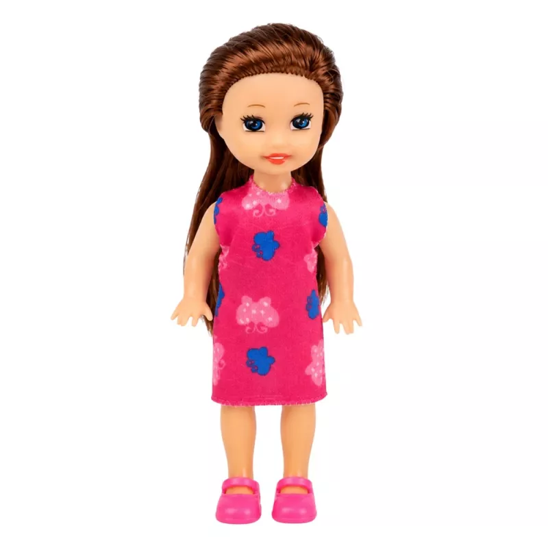 LEAN TOYS Mini zestaw lalek z kasą fiskalną, sprzedawczynią, hamburgerem i akcesoriami do lodów