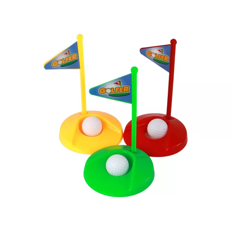 LEAN TOYS Mini Golf Set dla Dzieci, Kije, 12 Części