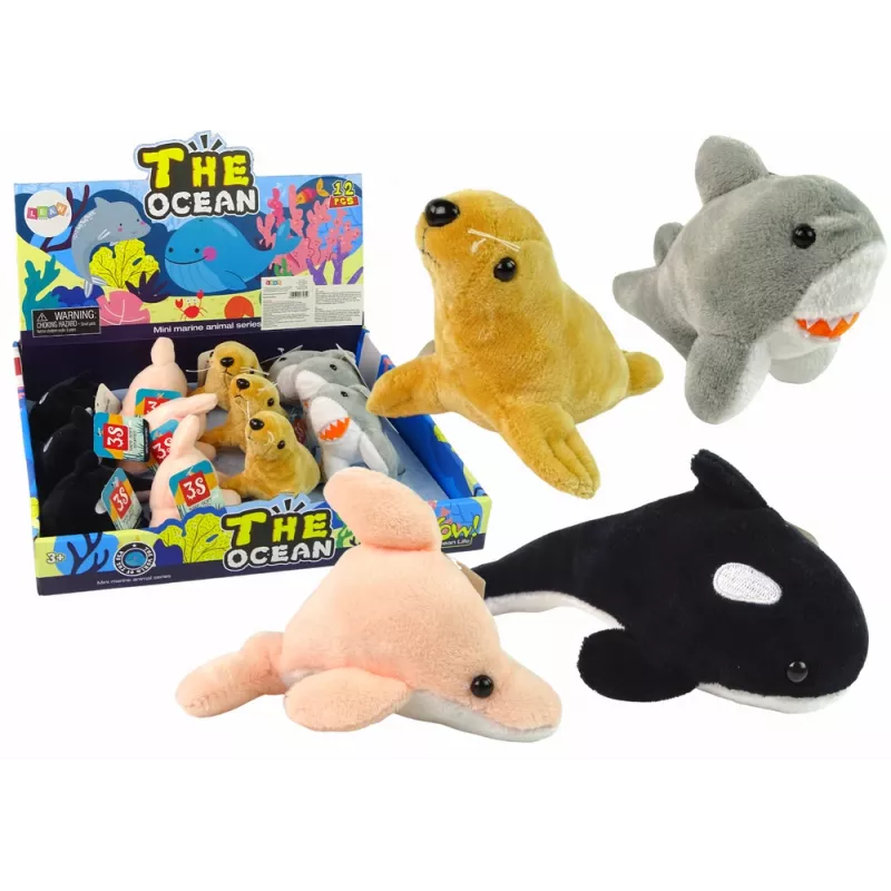 LEAN TOYS Mini Plush Sea Animals 4 Models
