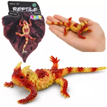 LEAN TOYS Moloch the Terrible Gumowa Figurka Rozciągliwa Realistyczny Gad 14 cm