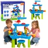 LEAN TOYS Wielopoziomowy Stół Wodny z Krzesełkiem i Akcesoriami 63cm