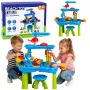 LEAN TOYS Wielopoziomowy Stół Wodny z Krzesełkiem i Akcesoriami 63cm