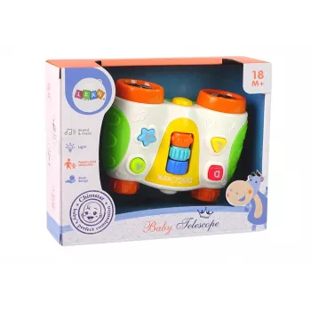 LEAN TOYS Wielofunkcyjna Interaktywna Lornetka dla Niemowląt Teleskop dla Dzieci