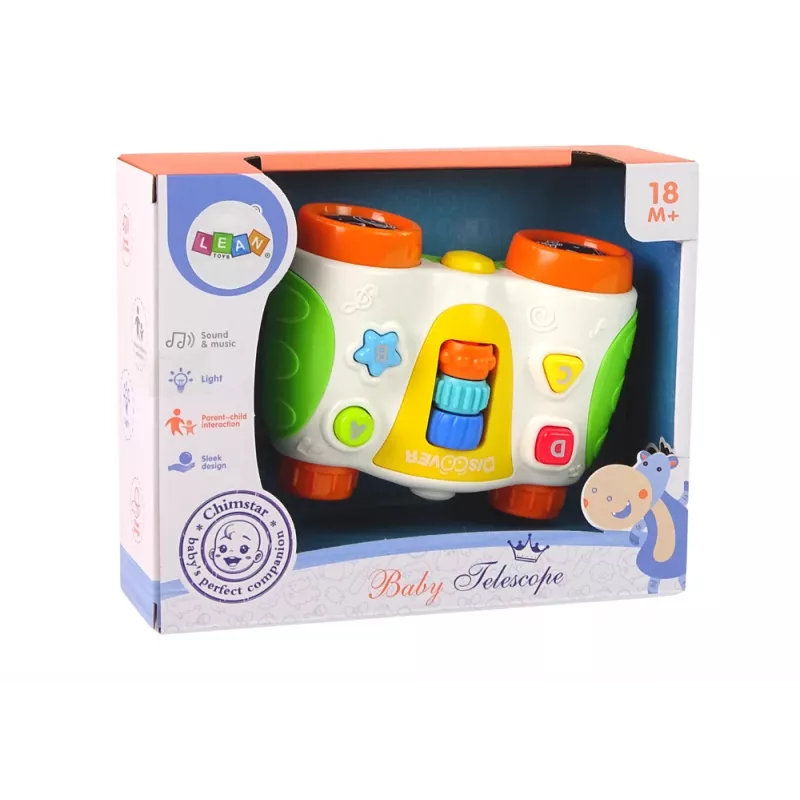 LEAN TOYS Wielofunkcyjna Interaktywna Lornetka dla Niemowląt Teleskop dla Dzieci