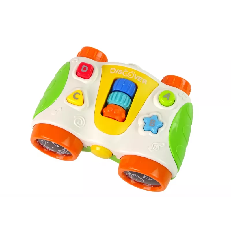 LEAN TOYS Wielofunkcyjna Interaktywna Lornetka dla Niemowląt Teleskop dla Dzieci