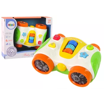 LEAN TOYS Wielofunkcyjna Interaktywna Lornetka dla Niemowląt Teleskop dla Dzieci