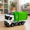 LEAN TOYS Pojazd komunalny Samochód zdalnie sterowany Śmieciarka RC Kontener Kosz Światła 1:14