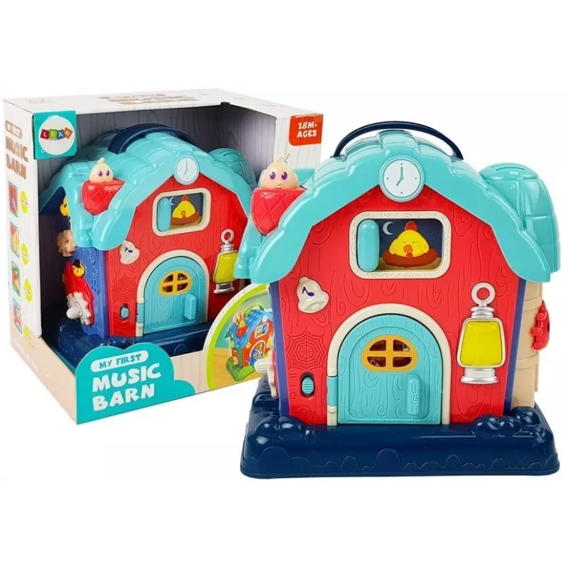 LEAN TOYS Music Barn Animals Farm Sounds Music Pink