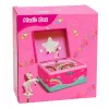 LEAN TOYS Music Box Jewelry Box Rotating Unicorn Pink