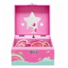 LEAN TOYS Music Box Jewelry Box Rotating Unicorn Pink