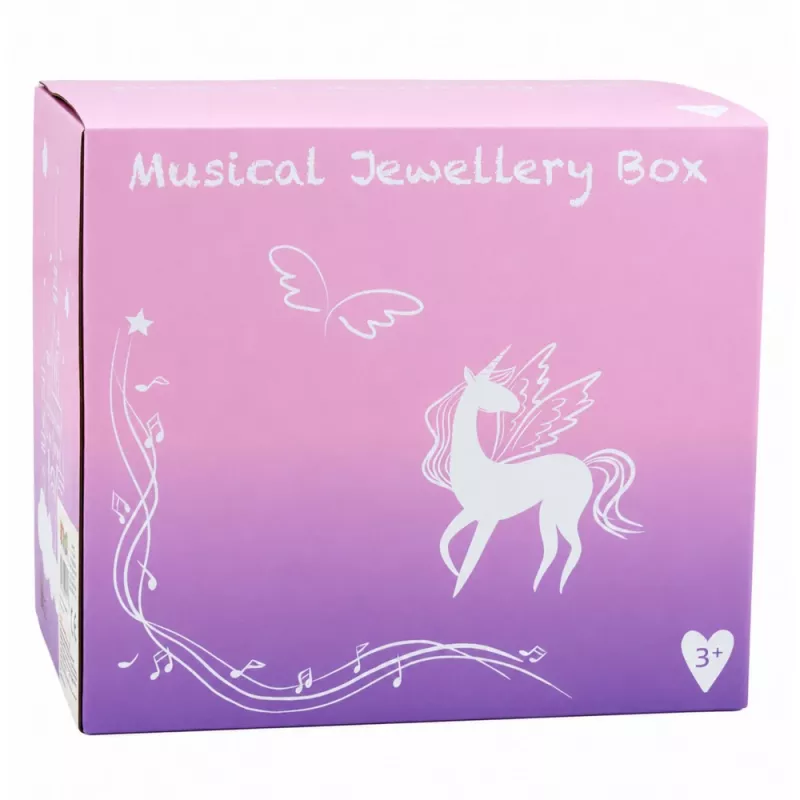 LEAN TOYS Muzyczny Bizuteria z Balerina, Pozytywka, Lustereczko i Szufladki - Rozowy Klasyczny Design