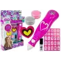 LEAN TOYS Zestaw do malowania paznokci z dozownikiem i brokatowym lakierem
