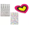LEAN TOYS Zestaw do malowania paznokci z dozownikiem brokatu i kolorowymi naklejkami