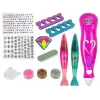 LEAN TOYS Zestaw do Malowania Paznokci Pisaki Brokatowy Dozownik Diamenty