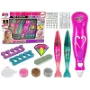 LEAN TOYS Zestaw do Malowania Paznokci Pisaki Brokatowy Dozownik Diamenty