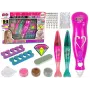 LEAN TOYS Zestaw do Malowania Paznokci Pisaki Brokatowy Dozownik Diamenty