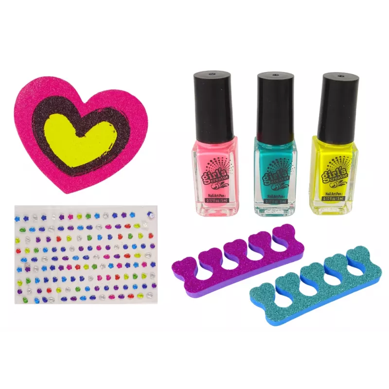 LEAN TOYS Zestaw do Stylizacji Paznokci dla Małych Dam Nail Art Studio
