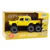 LEAN TOYS Samochód terenowy z napędem frykcyjnym, światła i dźwięki, żółty, 6x6, 1:16