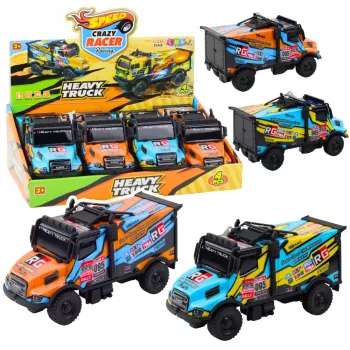 LEAN TOYS Offroad RC Truck 1:16 Skala Pomarańczowy Niebieski ze Światłami i Dźwiękami