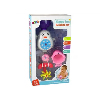 LEAN TOYS Zabawka do kąpieli Pingwin dla dzieci