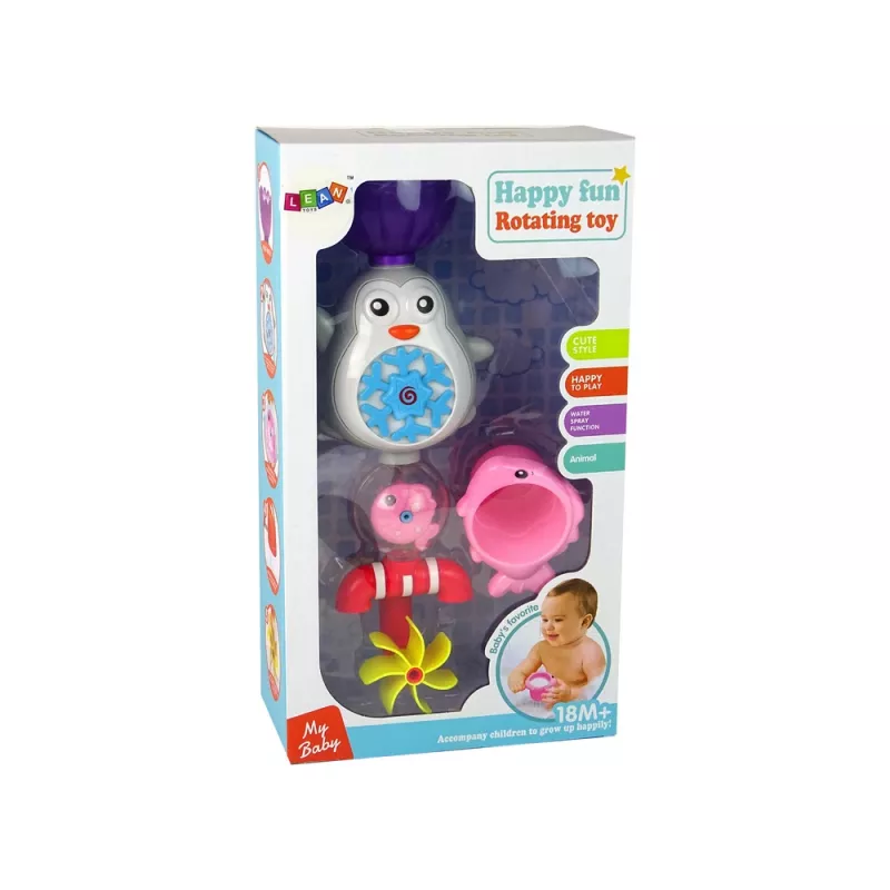 LEAN TOYS Zabawka do kąpieli Pingwin dla dzieci