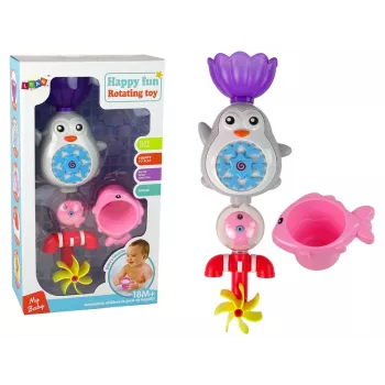 LEAN TOYS Zabawka do kąpieli Pingwin dla dzieci