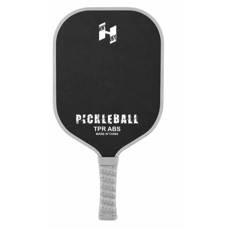 LEAN TOYS Zestaw do pickleball, tenisa i badmintona z 2 piłkami, czarno-szary
