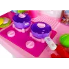 LEAN TOYS Różowa Kuchnia z Garnkami i Zakupami Dźwięk