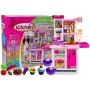 LEAN TOYS Różowa Kuchnia z Garnkami i Zakupami Dźwięk
