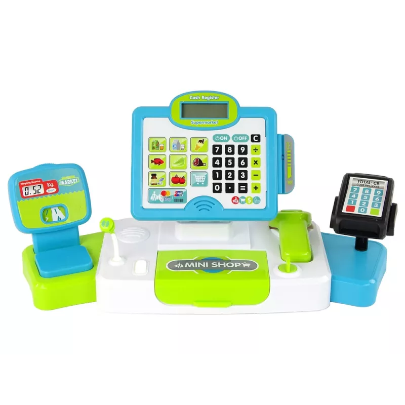 LEAN TOYS Plastikowa Kasa Fiskalna dla Dzieci