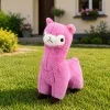 LEAN TOYS Pluszowa Alpaka Lama Pluszak – Ultra Miękki Przytulanka Różowy 28 cm
