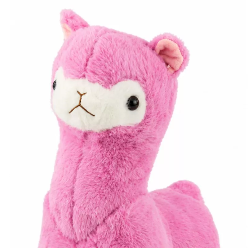 LEAN TOYS Pluszowa Alpaka Lama Pluszak – Ultra Miękki Przytulanka Różowy 28 cm