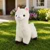 LEAN TOYS Pluszowa Alpaka Miękka Biała 28 cm
