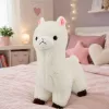 LEAN TOYS Pluszowa Alpaka Miękka Biała 28 cm
