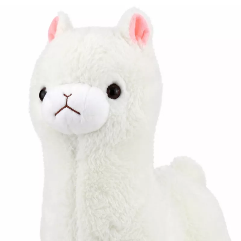 LEAN TOYS Pluszowa Alpaka Miękka Biała 28 cm