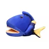 LEAN TOYS Plush Blue Fish Mascot Puppet 25 cm