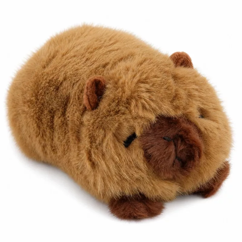 LEAN TOYS Pluszowa Kapibara Maskotka Zwierzęca Przytulanka Brązowa 16 cm