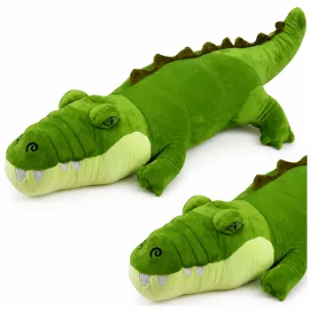 LEAN TOYS Pluszowy Krokodyl Mascot Przytulanka Realistyczny Zielony 70cm