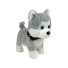 LEAN TOYS Pluszowy Pies Interaktywny Edukacyjna Smycz Piosenki Spacery