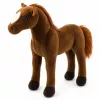 LEAN TOYS Pluszowy Koń Przytulanka Ciemny Brąz 40cm x 37cm
