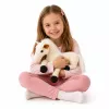 LEAN TOYS Pluszowy Koń Pluszowa Zabawka Maskotka Przytulanka Biały 40cm x 37cm