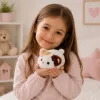 LEAN TOYS Pluszowy Kociak Maskotka Przytulanka Miękka Mała Biała 16 cm