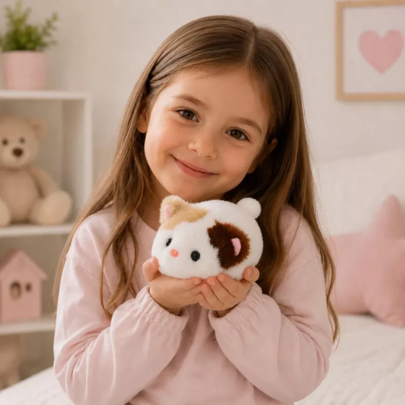 LEAN TOYS Pluszowy Kociak Maskotka Przytulanka Miękka Mała Biała 16 cm