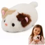 LEAN TOYS Pluszowy Kociak Maskotka Przytulanka Miękka Mała Biała 16 cm