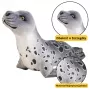 LEAN TOYS Pluszowa Maskotka Przytulanka Foka Szara 37cm