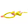 LEAN TOYS Pluszowa Małpka Mascot z Dźwiękiem, Żółta 80 cm